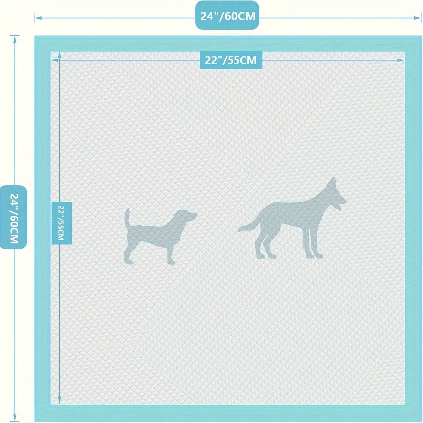 100 Count 24inch X 24inch Puppy Pee Pads For Dogs ,Baby Puppy Adults Bed Pads - Below Twenty