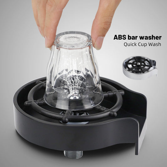 Bar Counter Cup Washer Sink High-pressure Spray Automatic Faucet Coffee Pitcher Wash Cup Tool Kitchen - Below Twenty
