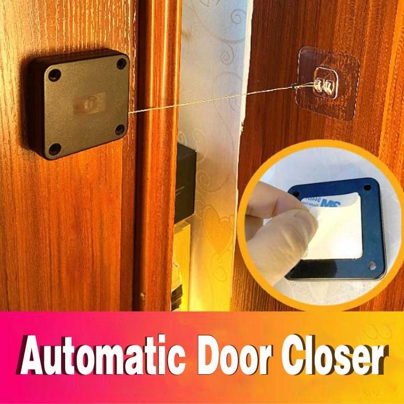Automatic Door Closer Punch-Free Soft Close Door Closers For Sliding Door Glass Door 500g-1000g Tension Closing Device - Below Twenty