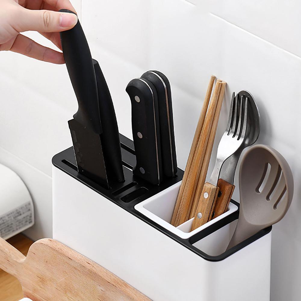 Tableware Storage Holders Kitchen Knife Plastic Storages Racks For Kitchen Convenience Cabinet Kitchen Gadgets - Below Twenty