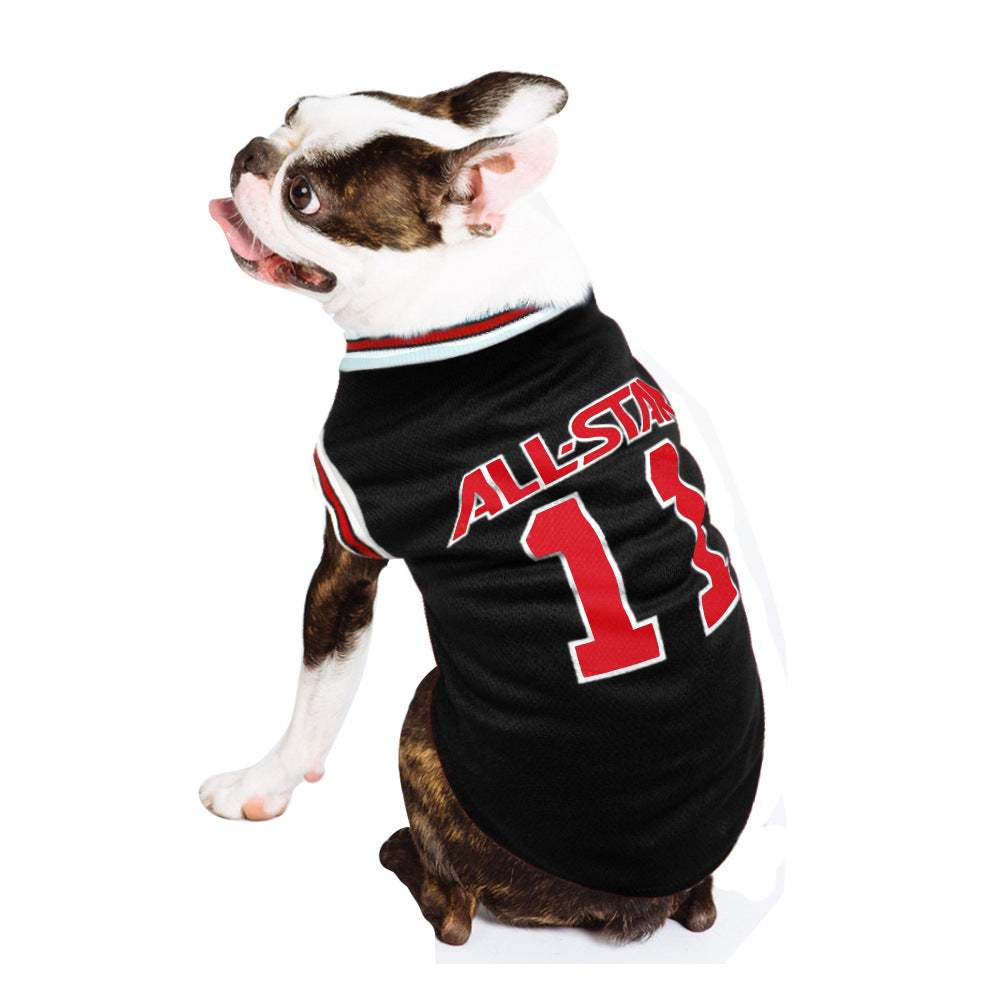 Hot World Cup Ball Spring And Summer Dog Vest Pet Supplies - Below Twenty