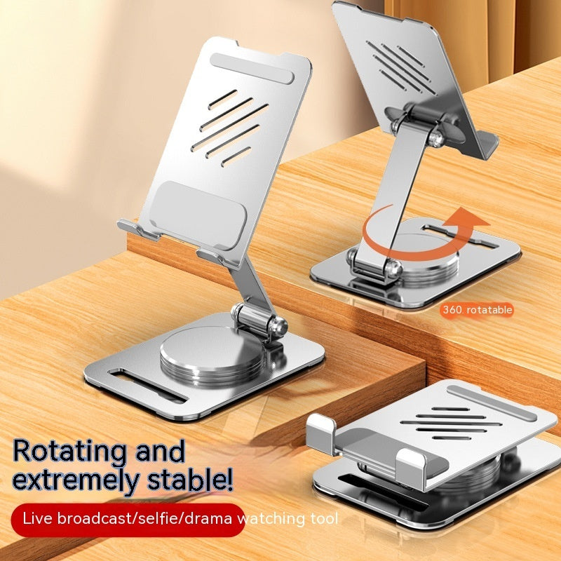 360 Degrees Rotate Metal Desk Mobile Phone Holder Stand For Phone Pad Adjustable Desktop Tablet Holderl Table Cell Phone Stand - Below Twenty