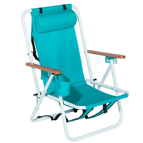 1pc 23x21.7x31.5in Mint Green Beach Chair - Below Twenty