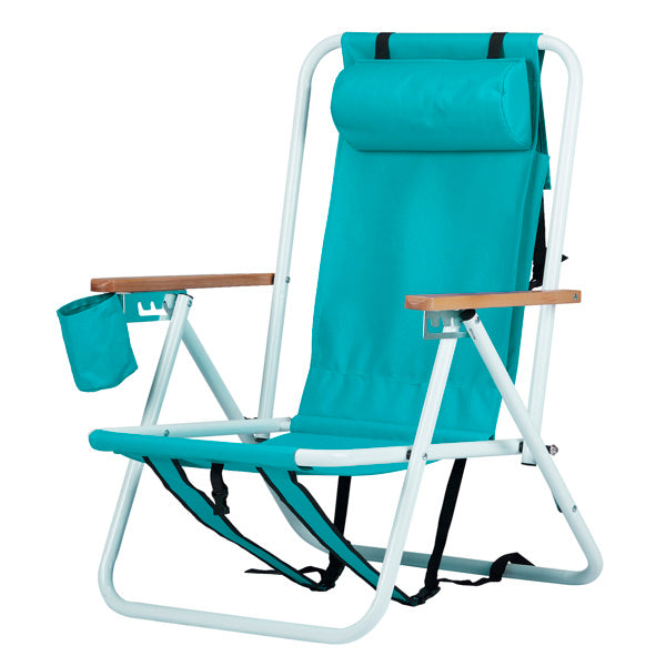 1pc 23x21.7x31.5in Mint Green Beach Chair - Below Twenty