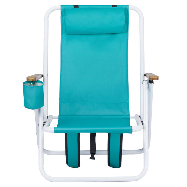 1pc 23x21.7x31.5in Mint Green Beach Chair - Below Twenty