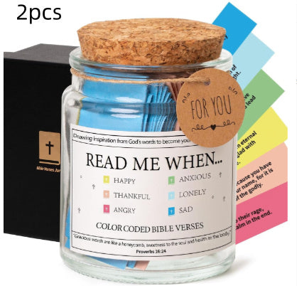 Bible/Quran Verses In A Jar - 90 Verses Jar - Below Twenty