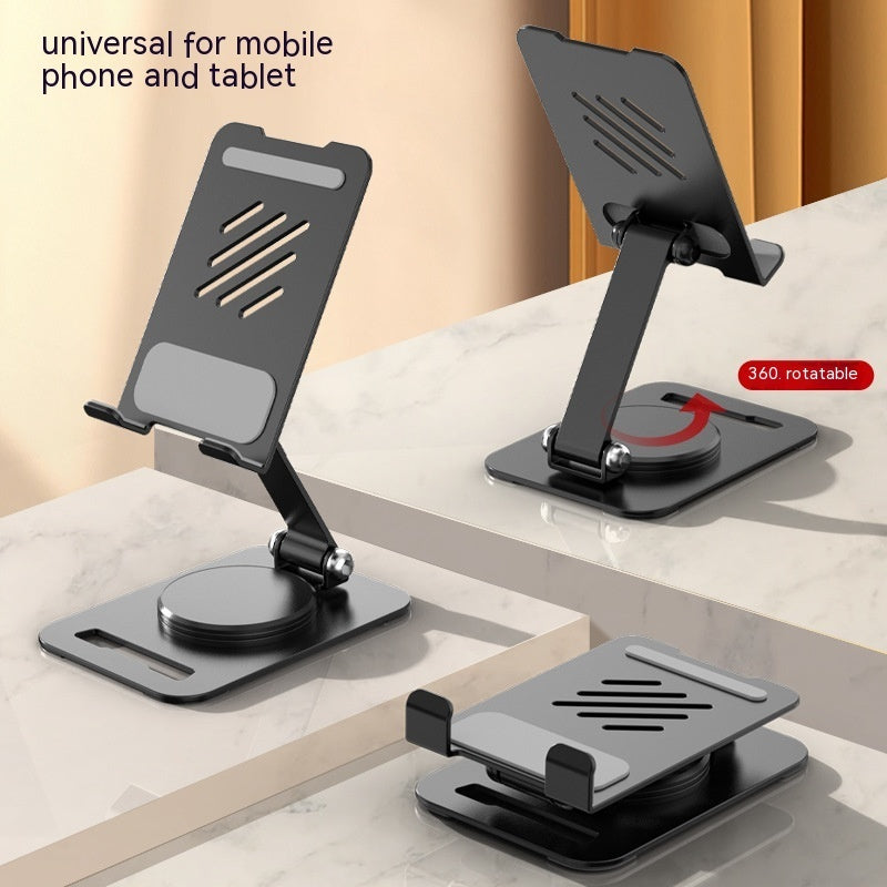 360 Degrees Rotate Metal Desk Mobile Phone Holder Stand For Phone Pad Adjustable Desktop Tablet Holderl Table Cell Phone Stand - Below Twenty