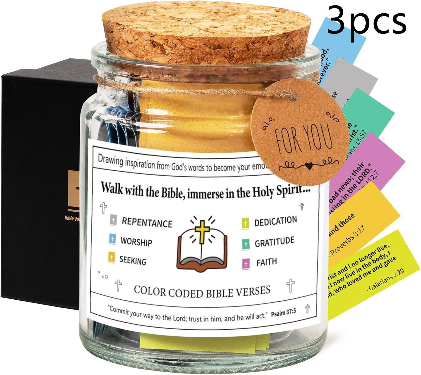 Bible/Quran Verses In A Jar - 90 Verses Jar - Below Twenty