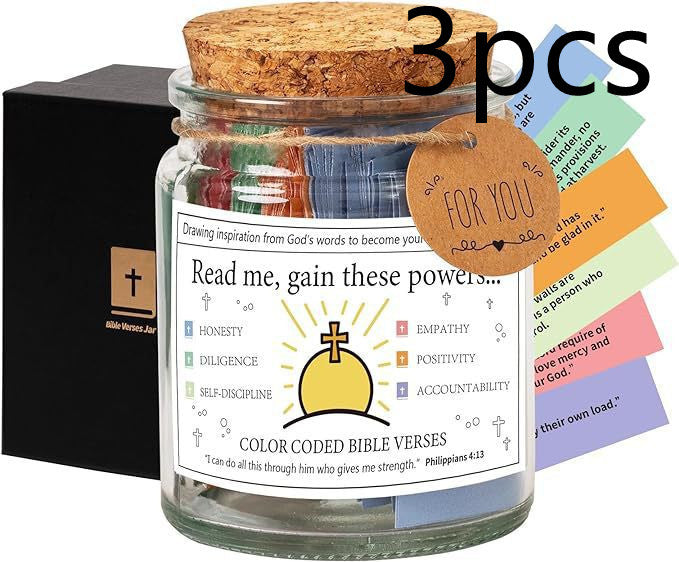 Bible/Quran Verses In A Jar - 90 Verses Jar - Below Twenty