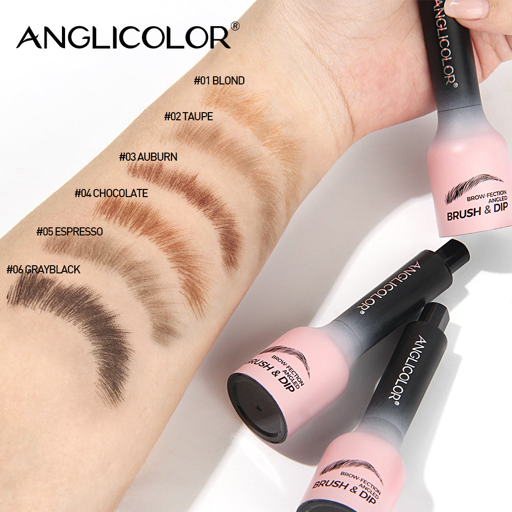 Brow-Fection Angled Liquid Brush Eyebrow Pencil Liquid Eyebrow Enhancer Easy To Color Long-Lasting Quick-Drying - Below Twenty