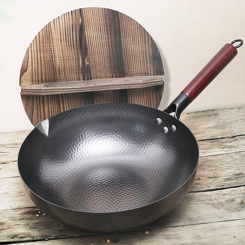 Iron Pan Traditional Iron Wok Handmade - Below Twenty