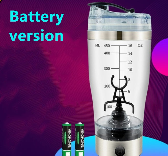 Electric Protein Shake Stirrer USB Shake Bottle Milk Coffee Blender Kettle Sports And Fitness Charging Electric Shaker Cup - Below Twenty