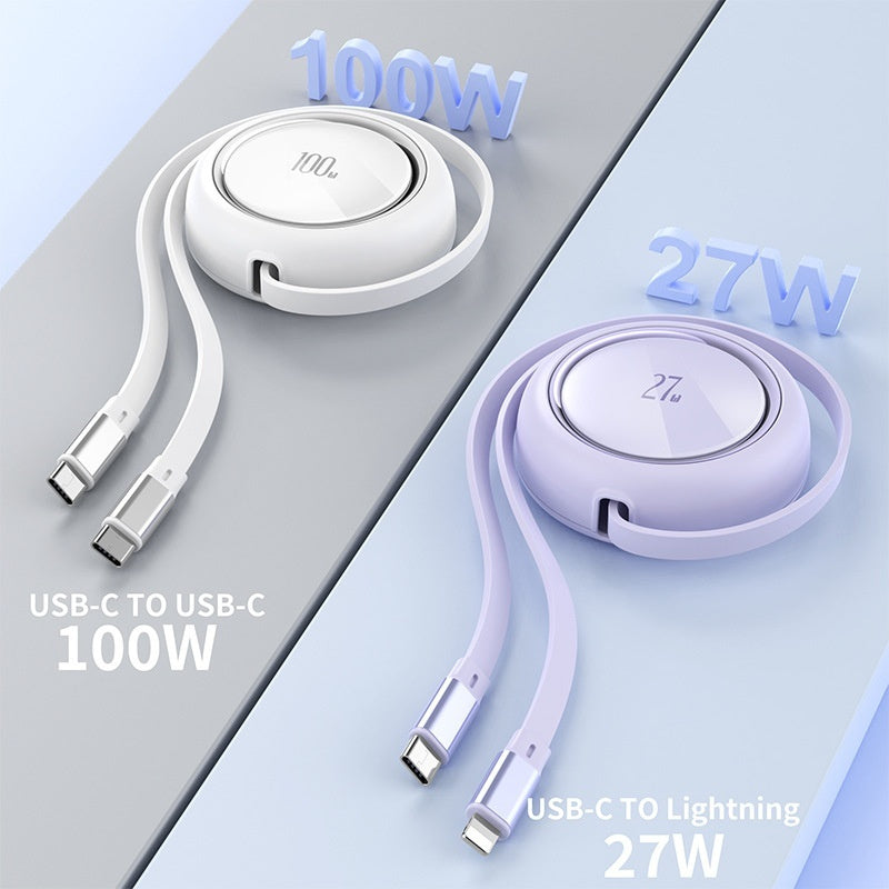 Home Fashion Retractable 100W Data Cable - Below Twenty