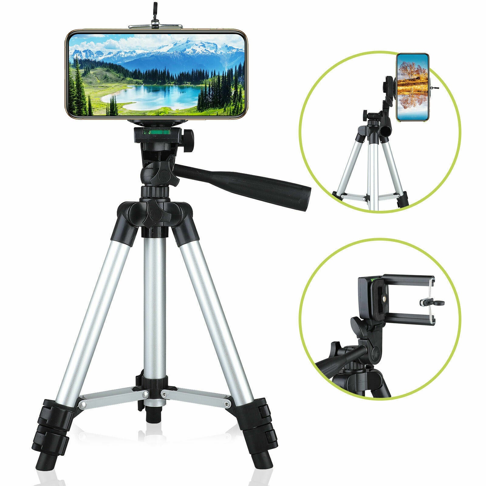 Professional Camera Tripod Stand Holder Mount For Cell Phone, Portable Tripod, Mobile Phone Live Stream Holder, Camera Tripod - Below Twenty