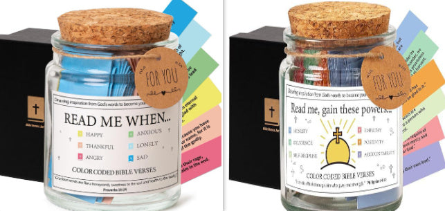 Bible/Quran Verses In A Jar - 90 Verses Jar - Below Twenty