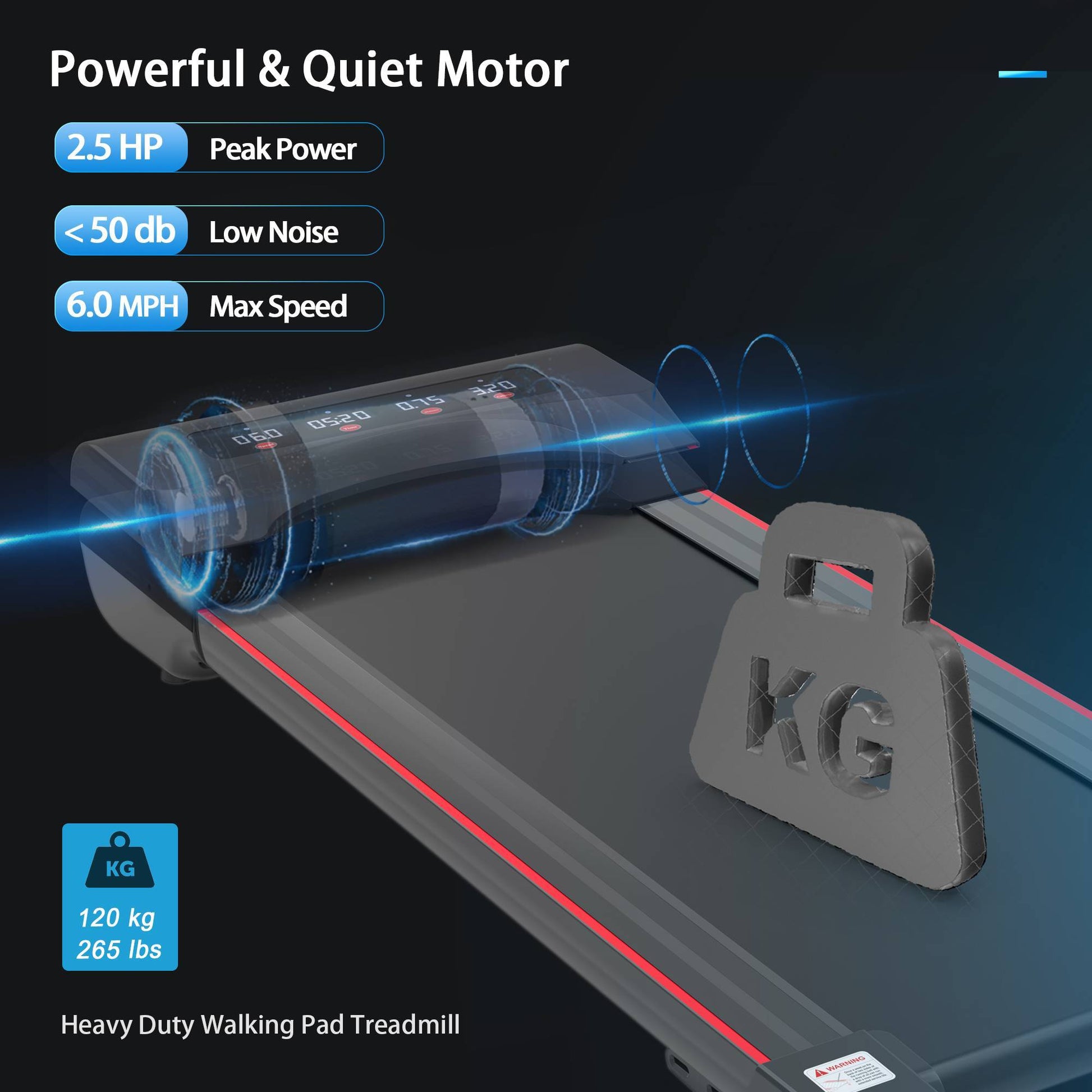 Under Desk Treadmill Machine Walking Pad For Home Office - Below Twenty