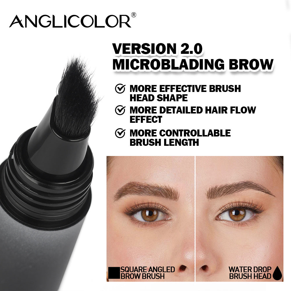 Brow-Fection Angled Liquid Brush Eyebrow Pencil Liquid Eyebrow Enhancer Easy To Color Long-Lasting Quick-Drying - Below Twenty