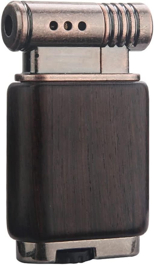 Pipe Lighter Soft Flame Refillable Gas Wooden Case Fire Starter Cigarette Candle Lighter For Men Women Gift - Below Twenty