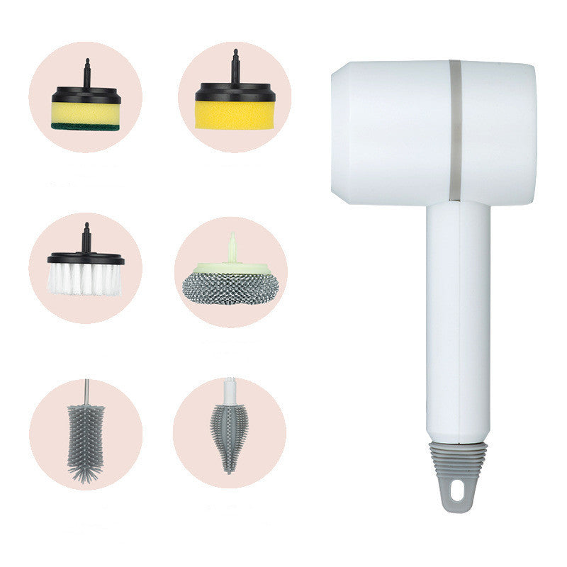 Electric Cleaning Brush Dishwashing Brush Automatic Wireless USB Rechargeable Professional Kitchen Bathtub Tile Cleaning Brushes - Below Twenty