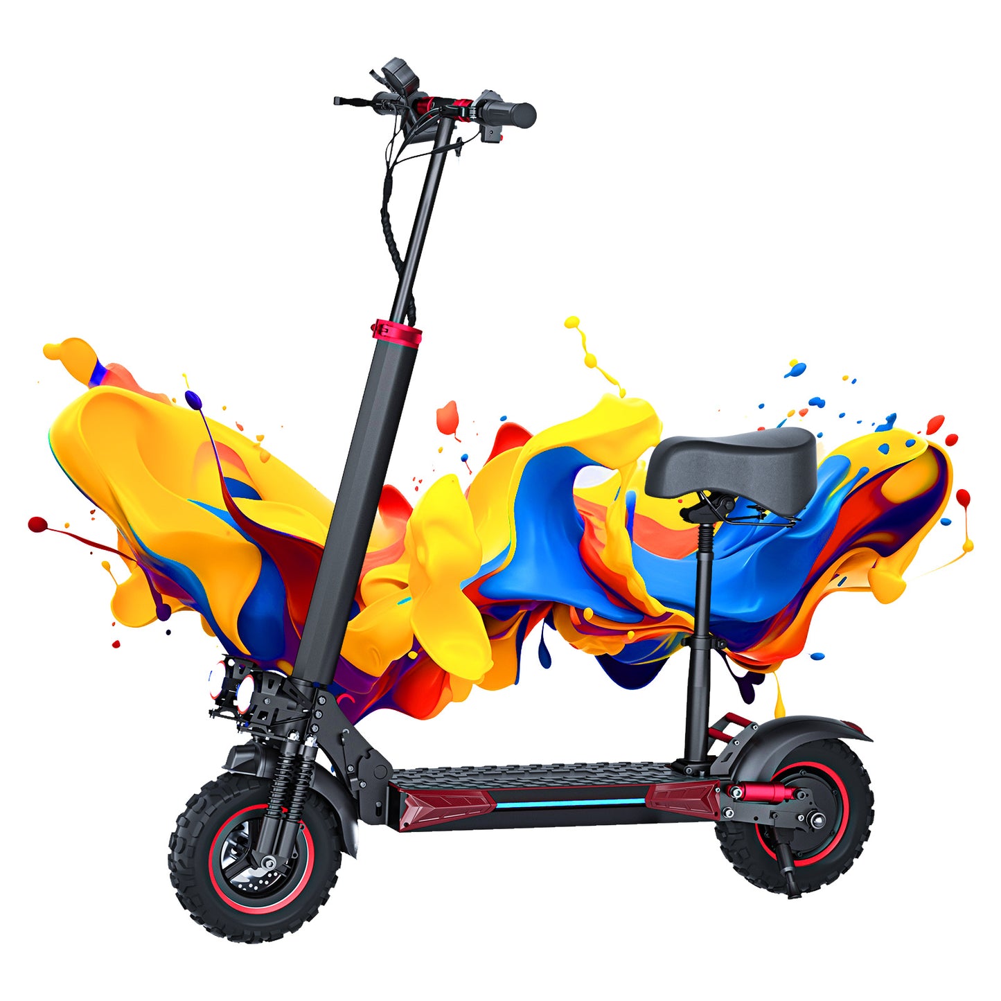 Electric Scooter Motor Power 1200W Battery Capacity 48V 18Ah Tire Size 11inches Max Speed 45KM - Below Twenty