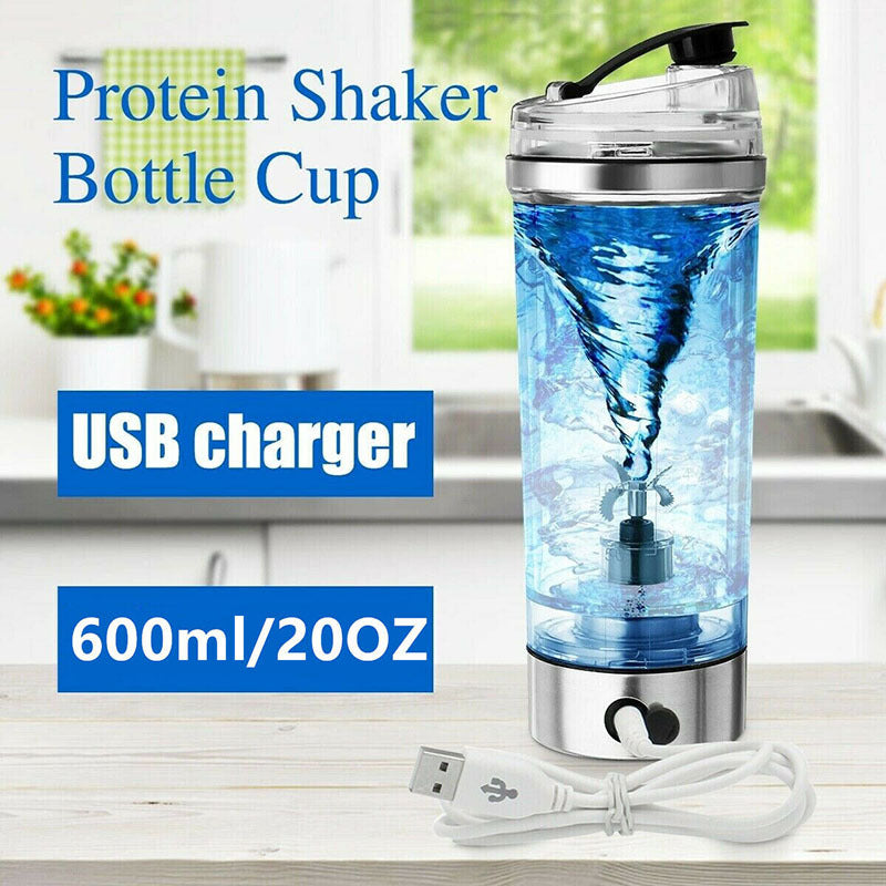 Electric Protein Shake Stirrer USB Shake Bottle Milk Coffee Blender Kettle Sports And Fitness Charging Electric Shaker Cup - Below Twenty