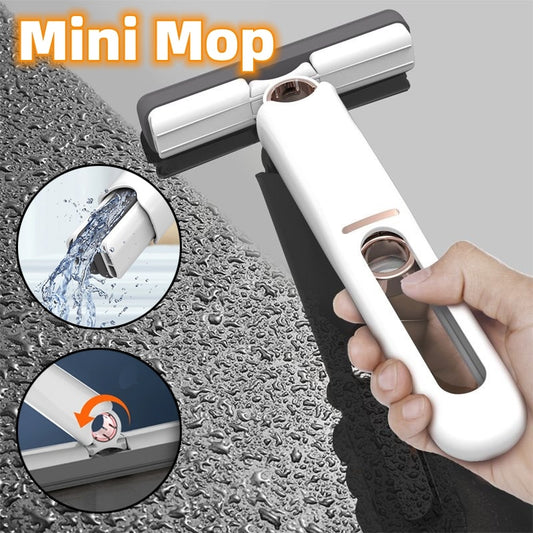 Mini Mops Floor Cleaning Sponge Squeeze Mop Household Cleaning Tools Home Car Portable Wiper Glass Screen Desk Cleaner Mop - Below Twenty