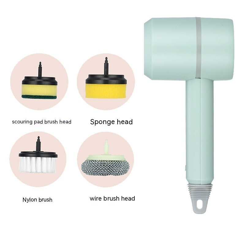 Electric Cleaning Brush Dishwashing Brush Automatic Wireless USB Rechargeable Professional Kitchen Bathtub Tile Cleaning Brushes - Below Twenty