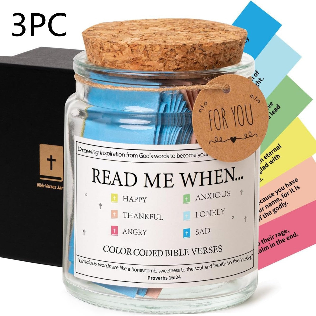 Bible/Quran Verses In A Jar - 90 Verses Jar - Below Twenty