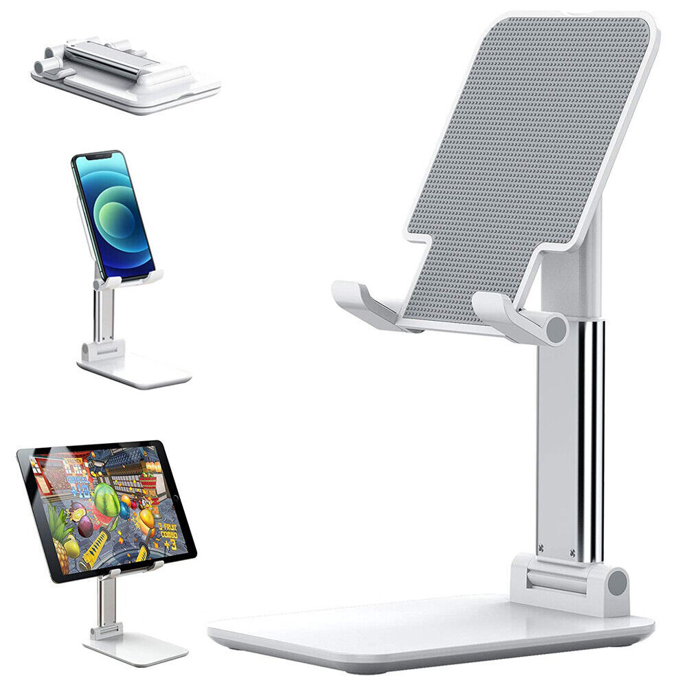 Cell Phone Stand Desktop Holder Tablet Stand Mount Mobile Phone Desktop Tablet Holder Table Cell Foldable Extend Support Desk Mobile Phone Holder Stand - Below Twenty