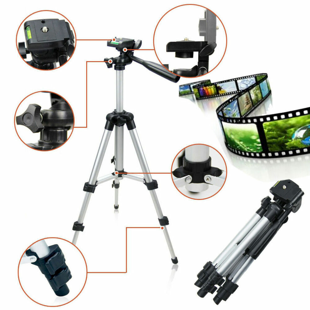 Professional Camera Tripod Stand Holder Mount For Cell Phone, Portable Tripod, Mobile Phone Live Stream Holder, Camera Tripod - Below Twenty