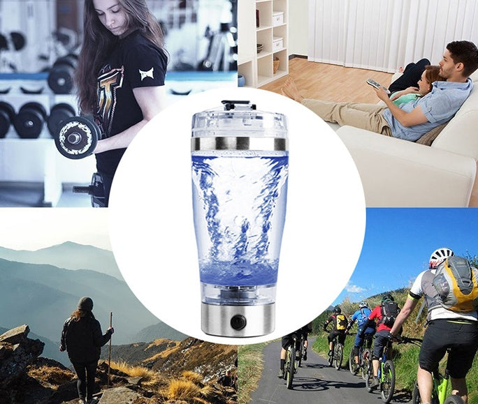 Electric Protein Shake Stirrer USB Shake Bottle Milk Coffee Blender Kettle Sports And Fitness Charging Electric Shaker Cup - Below Twenty